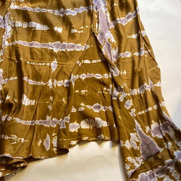 Young Fabulous & Broke slip dress mustard pattern L NWT - Picture 10 of 15